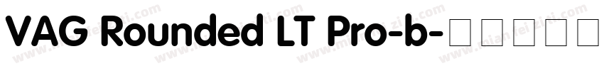 VAG Rounded LT Pro-b字体转换